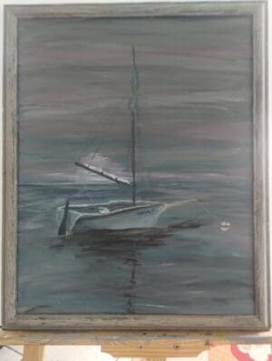 Moored On A Misty Morning - Original