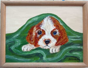 Puppy In A Blanket - Original