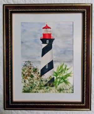 St Augustine Light 1 - Framed Print