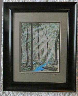 White Light in the Forest -  Framed Print